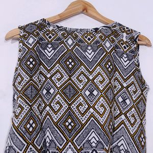 Multicoloured Printed Western Top (Women's )