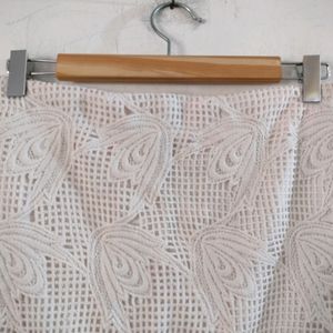 White Casual Skirt (Women's)