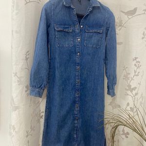 H&M Denim Midi Dress