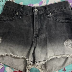 Hot Black  Denim Shorts