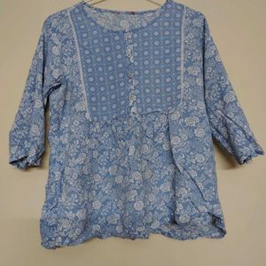 Blue Short Kurti