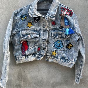 Denim Patchwork Rugged Jacket