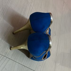 Blue High Heels - 36 Size