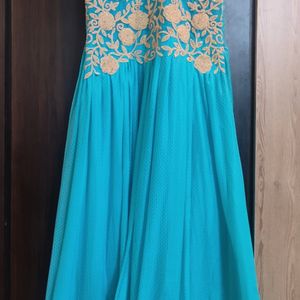 Sea Green Anarkali Frock