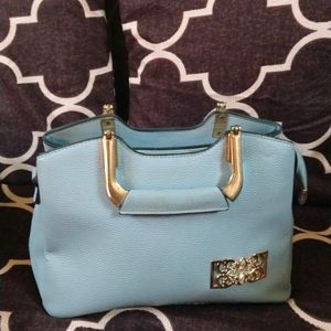 Pastel Blue Hand Bag