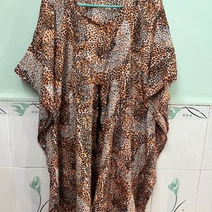 Tiger Print Kaftan Kurti