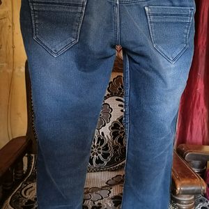 Navy Blue Damage Jeans