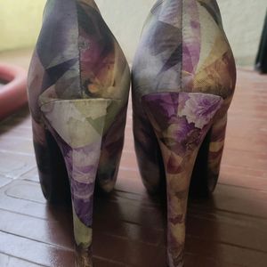 Nell Purple High Pump Heels 38 Euro, 5 Indian Size