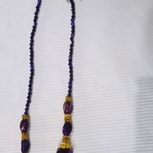 Golden Purple and White Neck Chains Combo