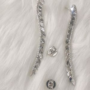 92.5 Sterling Silver Heavy Earings