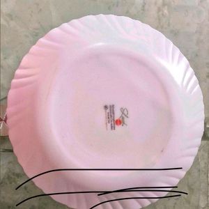 Larah By Borosil Logo Opalware White Plate