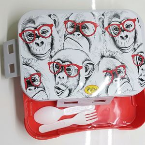 Red And Grey Lunch Box