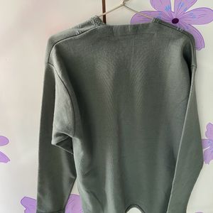 woolen grey cardigan