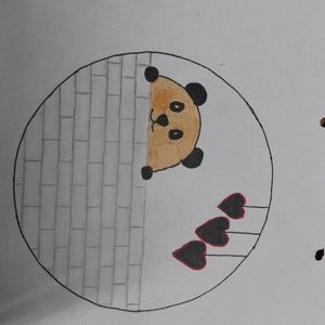 A Panda 🐼🐼 Drawing