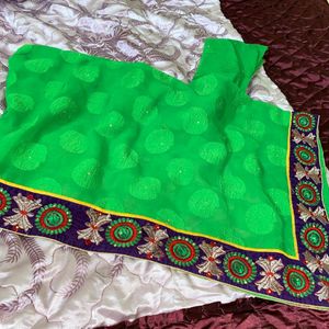 Red Green Lahnga Choli