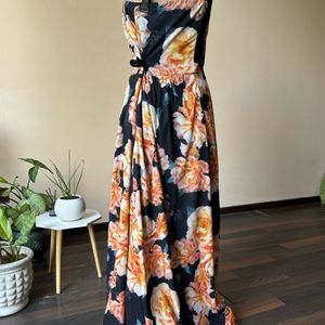 Floral Tube Gown (bust :46-48)plus Size