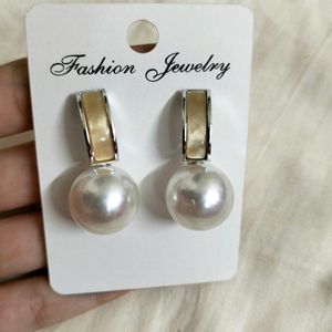 Korean Pearl Drop Earrings