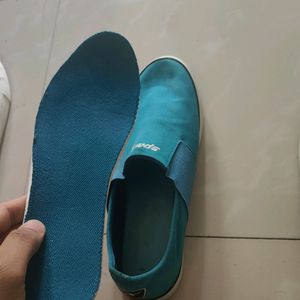 Teal Coloured Original Sparx Slip On Size 9