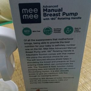 Meemanual breast pump