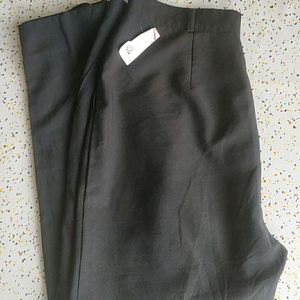 Black Cotton Trousers