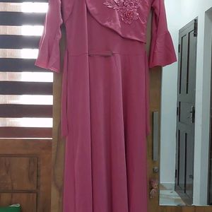 Pink Full Length Frock