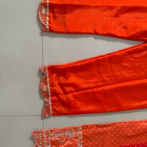 Orange Bandhani Dress