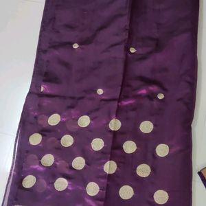 Cotton Silk Saree With Stitched Blouse