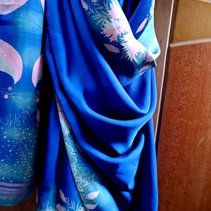 ✅🆕 116. Navy Blue Silk Saree 🆕