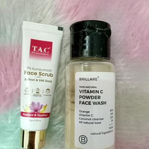 Brillare Vitamin C Facewash With A Free TAC Scrub