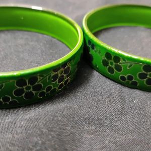 Green And Black Bangles