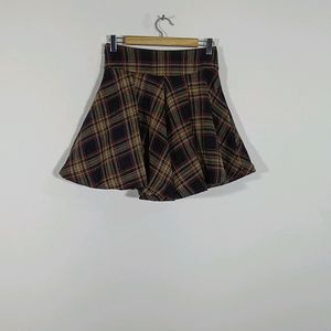 Multicolor Checks Mini Circular Skirt (Women)