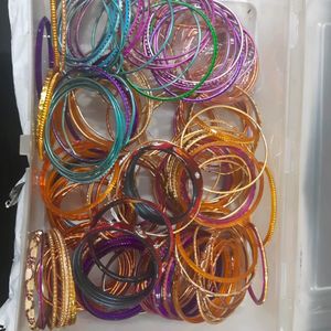 Kids Mixed Size Colourful Bangles