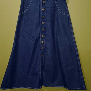 Denim A-Line Skirt