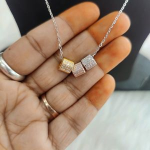 92.5 Sterling Silver Light Weight Necklace