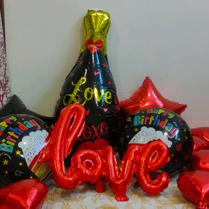 Love And Bottle Foil Balloons