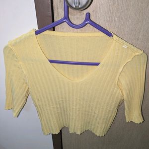 Yellow Crop Top