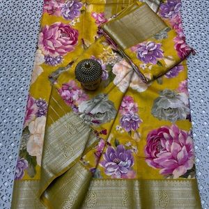 Mangalgiri  Pure Pattu By Cotten Silk Mix Sarees