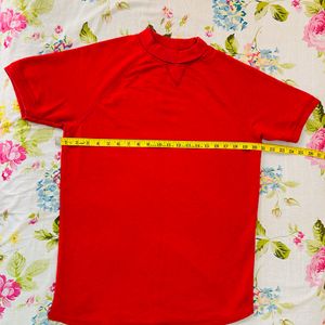 Turtle neck T-Shirt (Orange)