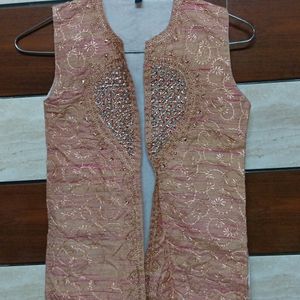 Khadi Kurta Pajama Jacket Set