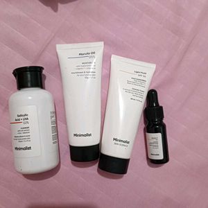 Set Of Skin Care Minimalist.