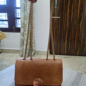 Beautiful Tan Brown Sling Handbag