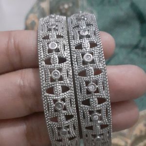 Silver Colour Bangles daily routine use