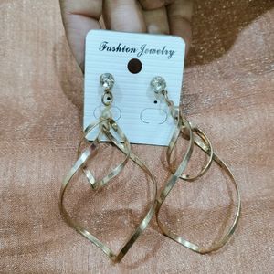 Golden Twisted Earrings