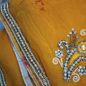 Saree With Heavy Embroidery