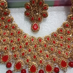 Red And Gold Bridal Set