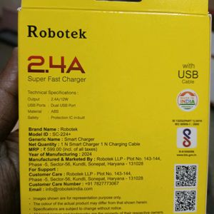 ROBOTEK 12W SUPER FAST CHARGER