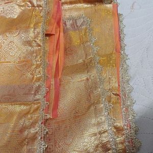 Silk Saree With Xxl Readymade Blouse