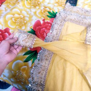 Havy Mirror Work Saree