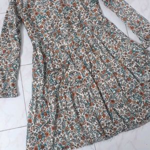 Floral Printed Short Frock