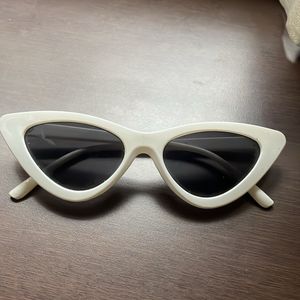 White Retro Sunglasses